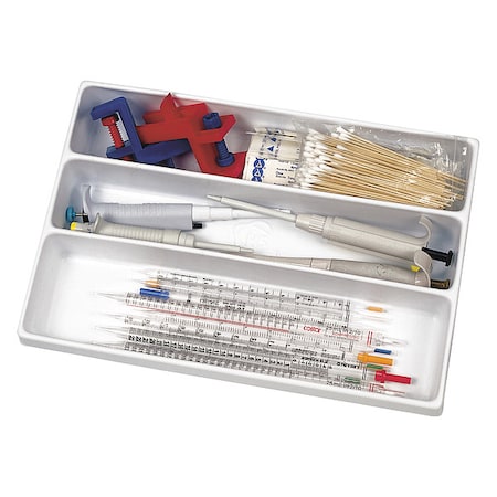 Heathrow Scientific Drawer Organizer, 3 Slots, 2-1/2" H HS2538A