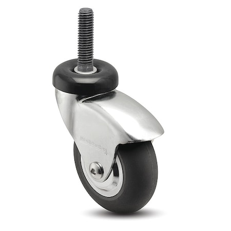 Medcaster 2" X 1" Non-Marking Neoprene Swivel Caster, No Brake, Loads Up To 125 lb CN02NRP100SWTS06