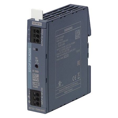 Siemens Stabilized Power Supply, 120/230V AC, 12V DC, 28.5 W, 2 A, DIN Rail 6EP33217SB000AX0
