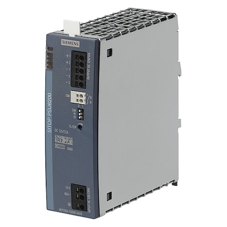 Siemens Stabilized Power Supply, 120/230V AC, 12V DC, 144 W, 12 A, DIN Rail 6EP33247SB003AX0