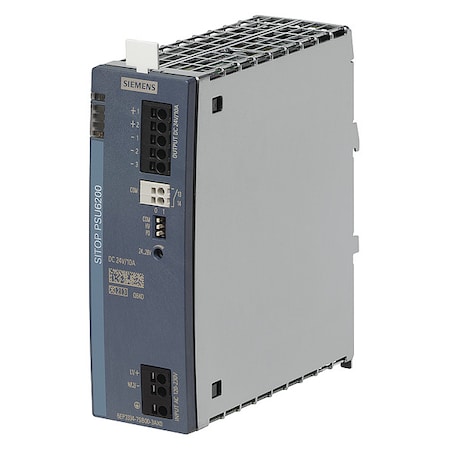Siemens Stabilized Power Supply, 120/230V AC, 24V DC, 240 W, 10 A, DIN Rail 6EP33347SB003AX0