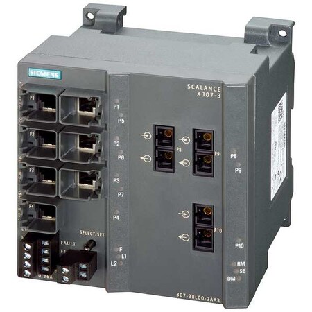 Scalance SCALANCE X307-3, managed plus IE switch,  6GK53073BL102AA3