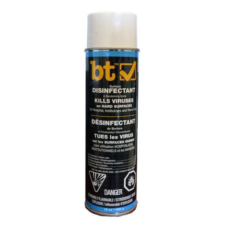 Worx Environmental Products Disinfectant, Aerosol Spray Can, Unscented 22-1201-C