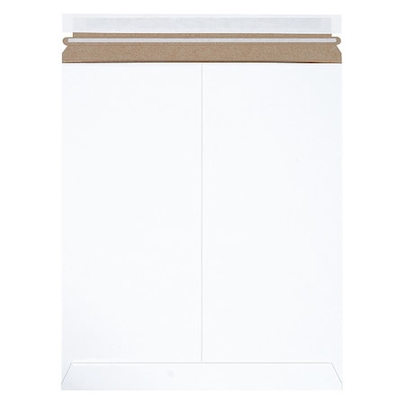 Stayflats Self-Seal Flat Mailers, 12 3/4" x 15", White, PK100 RM4SS