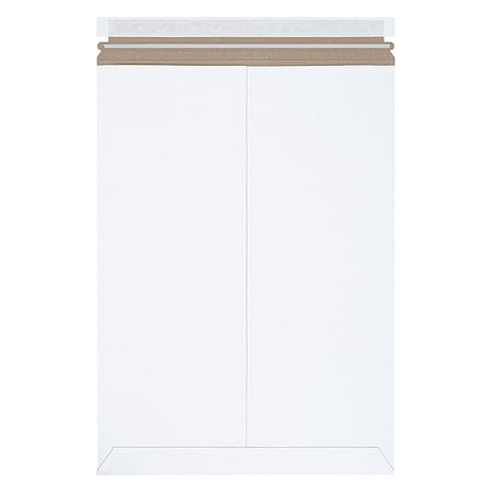 Stayflats Self-Seal Flat Mailers, 13" x 18", White, PK100 RM18SS