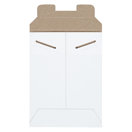 Stayflats Flat Mailers, 6" x 8", White, PK100 RM1W