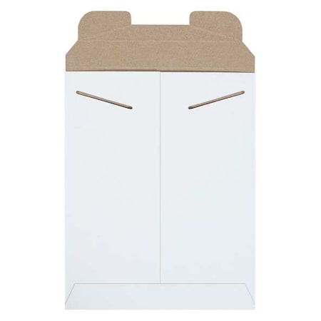 Stayflats Flat Mailers, 9" x 11-1/2", White, PK100 RM2W