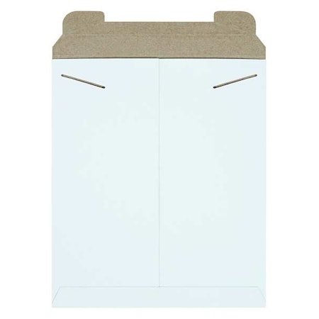 Stayflats Flat Mailers, 12-3/4" x 15", White, PK100 RM4W
