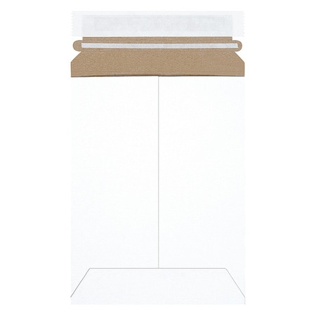 Stayflats Self-Seal Flat Mailers, 6" x 8", White, PK100 RM1SS