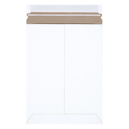 Stayflats Self-Seal Flat Mailers, 9" x 11 1/2", White, PK100 RM2SS