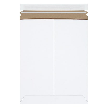 Stayflats Self-Seal Flat Mailers, 9 3/4" x 12 1/4", White, PK100 RM5SS