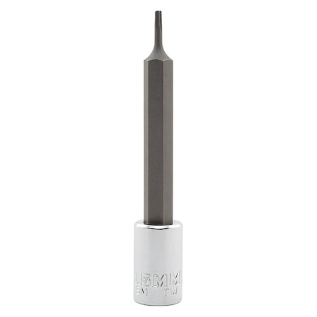 Proto 1/4 in Drive, Metric Socket, 6 Points, Socket Bit, Steel, 1/4 in, TpSz 1.5 mm J4770R-1.5M