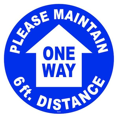 Zoro Select Floor Sign, 8 in H, 8 in W, Vinyl, English, FS-8-513, PK2 FS-8-513