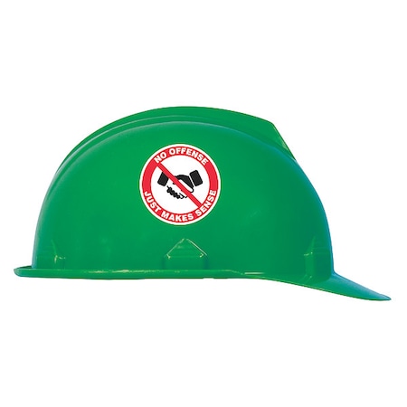 Zoro Select Hard Hat Label, Vinyl, Circle, PK10 LHTL273
