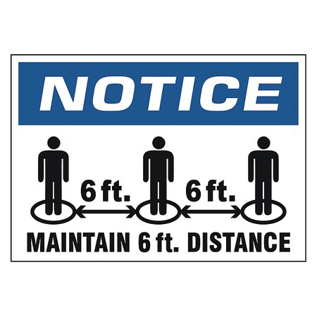 Zoro Select Adhesive Safety Sign, N501-710-V N501-710-V