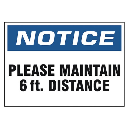 Zoro Select Adhesive Safety Sign, N506-710-V N506-710-V