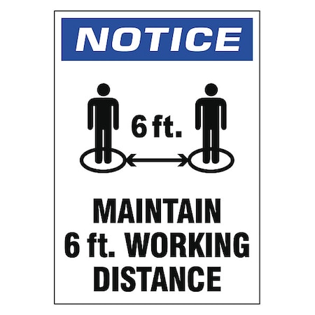 Zoro Select Adhesive Safety Sign, N504-107-V N504-107-V