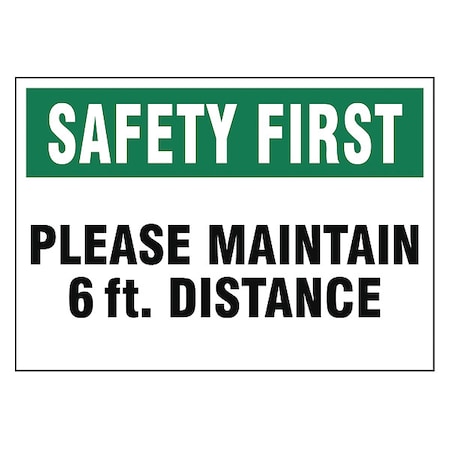 Zoro Select Adhesive Safety Sign, S506-710-V S506-710-V