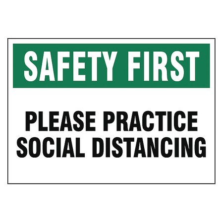 Zoro Select Adhesive Safety Sign, S518-710-V S518-710-V