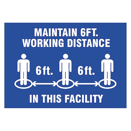 Zoro Select Adhesive Safety Sign, B516-710-V B516-710-V