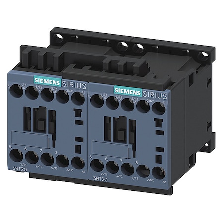 Siemens IEC Power Contactor, Reversing, 24VAC 3RA23168XB301AB0