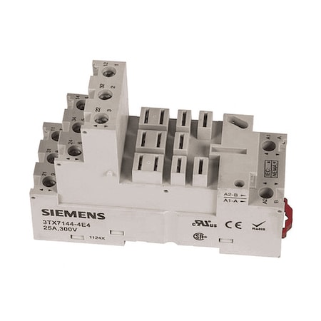 Siemens Relay Socket, 11 Pins 3TX71444E4