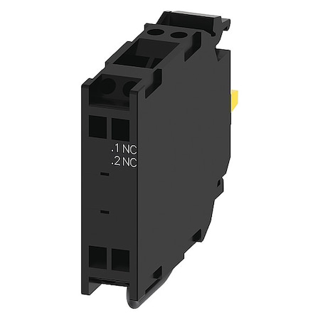 Siemens Contact Block, Black, 1NC, 22 mm, 3SU1 3SU14001AA103HA0