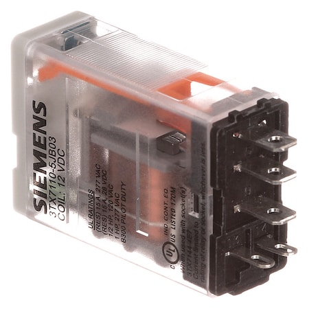 Siemens Plug-In, Plug-In Relay, Square, 15 A, 5 3TX7110-5JB03