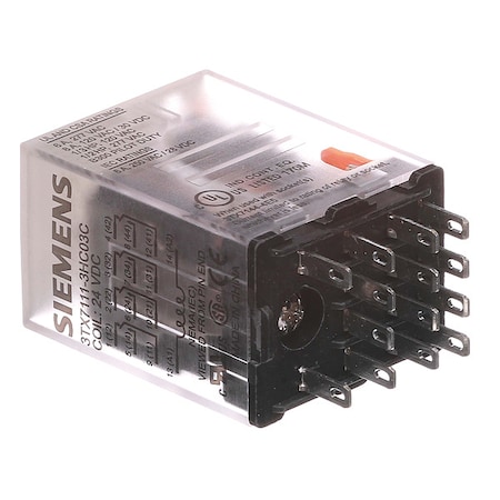 Siemens Plug-In, Plug-In Relay, Square, 6 A, 14 Pins, Pin 3TX7111-3HC03C
