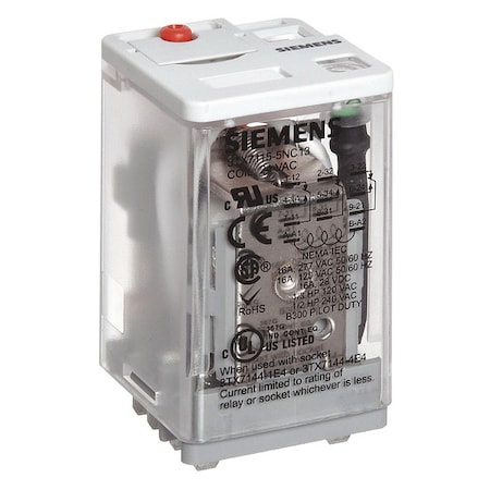Siemens Plug-In, Plug-In Relay, Square, 10 A, 11 Pins 3TX7115-5NC13