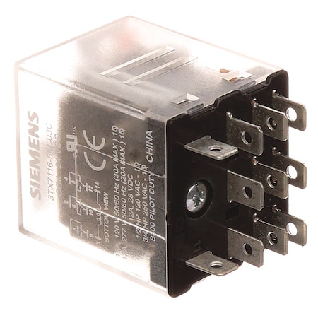 Siemens Plug-In, Plug-In Relay, Square, 15 A, 11 Pins 3TX7116-5FC03C