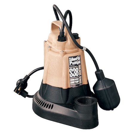 Liberty Pumps SubmersibleSumpPump, 25ft, 10in, 115VAC S38-2