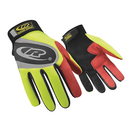 Ringers Gloves Turbo Plus Mechanics Gloves, Synthetic Leather Palm, Polyester Mesh Back, 3XL 138-13