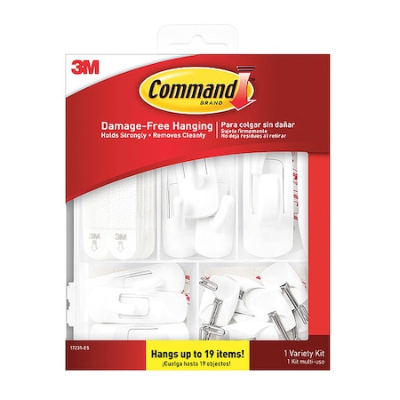Command Utility Hook, White, 15/16 in D, PK14 17231-ES