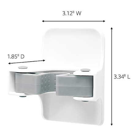 Command Hook, White, Plastic, 2 in D, PK6 17007-S6NA