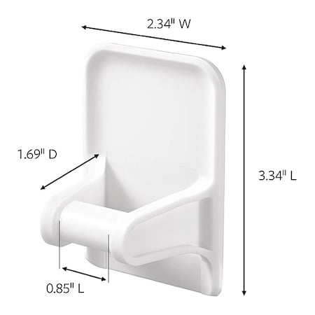 Command Spray Bottle Hanger, White, Plastic, PK2 17009-HW2ESF