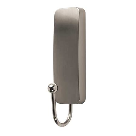 Command Hook, Nickel, Metal, 1 in D, 3 11/16 in H 17034BN-ES