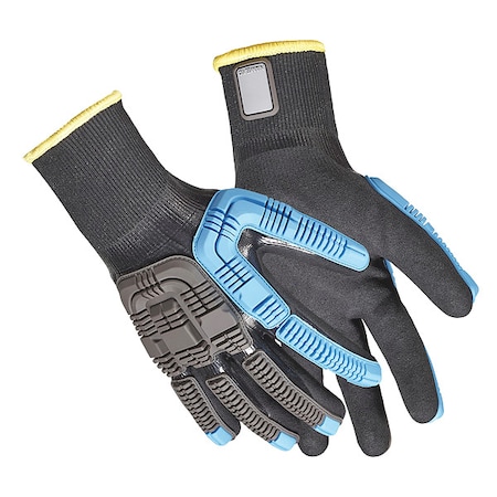 Honeywell Knit Gloves, Cut Level A4 , Double Dipped , Nitrile , Sandy , M ( 8 ) 1 PR 41-4438BL/8M