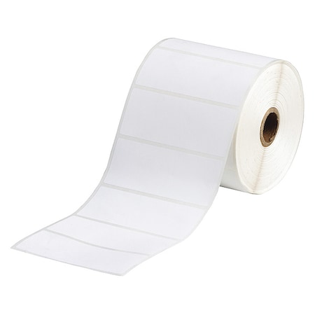 Brady Laboratory Label, White, Labels/Roll: 1500 THT-158-490-1.5-SC
