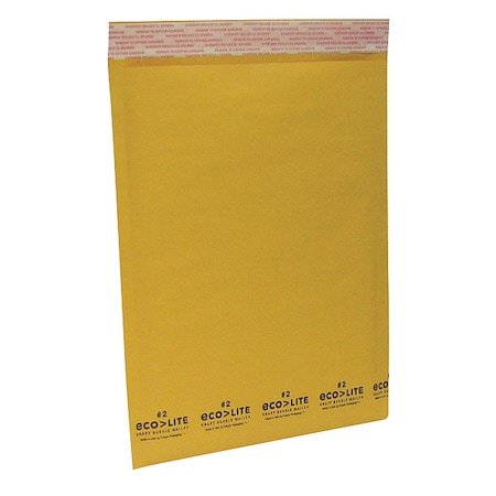 Zoro Select Mailer Envelopes, Yellow; White, PK100 56KJ27