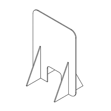 Usa Industrials Self-Supported Clear Plastic Dividers BULK-PD-657