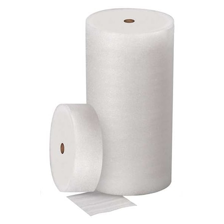 Zoro Select Packing Foam Roll, Non-Perforated, 12" W 56KZ30
