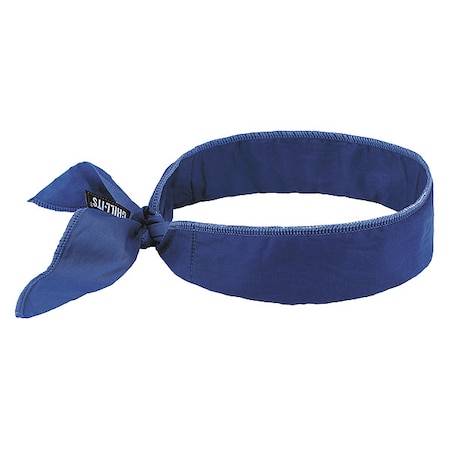 Ergodyne Evaporative Cooling Bandana, Solid Blue 6702