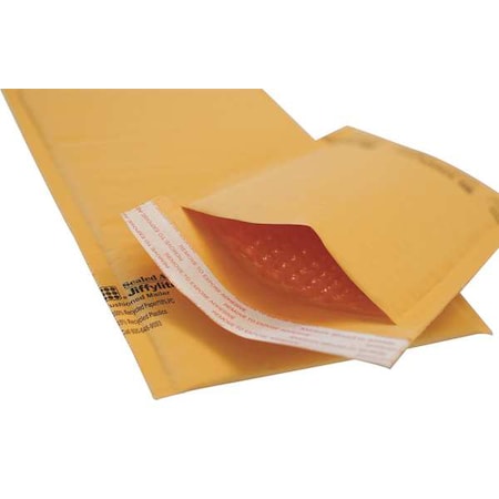 JIFFYLITE Bubble Mailer, Paper, 6-3/4" L, Kraft, PK250 100729776