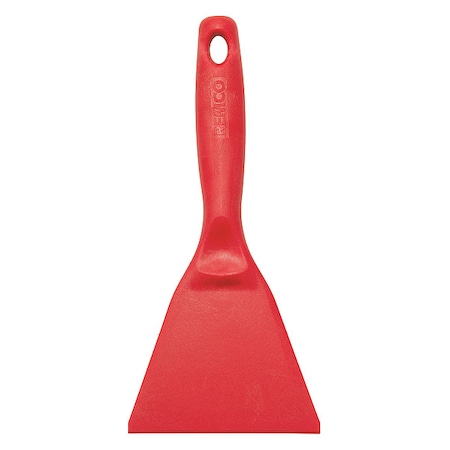 Remco Hand Scraper, Blade 4-1/2" W, Nylon, Red 69634