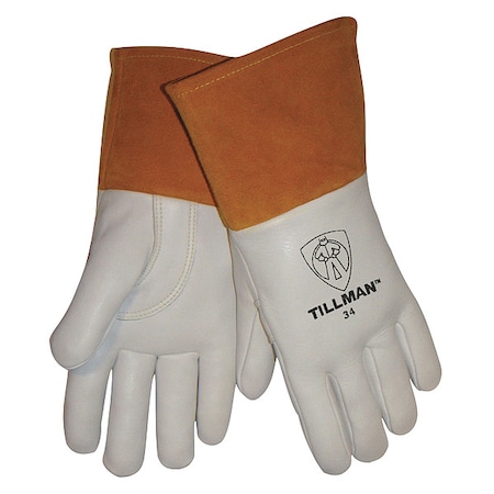 Tillman 34 Gloves, Straight Cuff, Straight Thumb, Premium Cowhide, XL, 1 PR 34XL