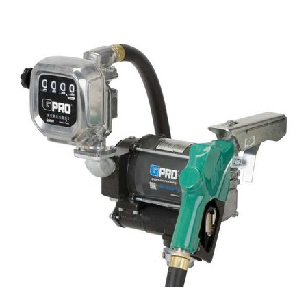 Gpi Fuel Transfer Pump, 115V AC, 20 gpm Max. Flow Rate , 1/3 HP, Cast Iron, 1 in NPT Inlet PRO20-115AD/QM40G8N