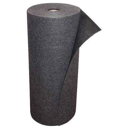 Notrax Entrance Mat, Polypropylene, 1/10 in Thick, Charcoal, 34 in W x 100 ft L 048S3100CH