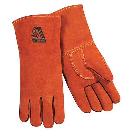 Steiner Welding Gloves, Straight Thumb, L, 1 PR 02719-L