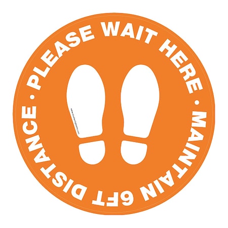 Stranco Safety Sign, 17 in H, 17 in W, Vinyl, Circle, English, FS-17-725 FS-17-725